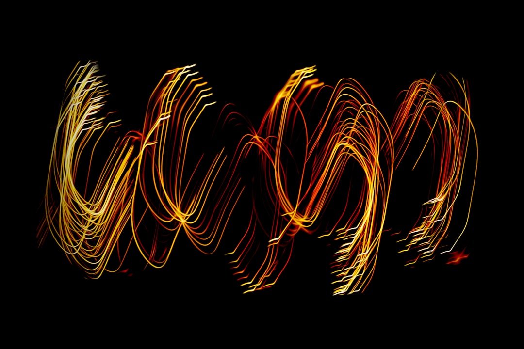 a blurry photo of a light painting