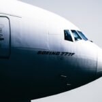 a close up of the nose of an airplane