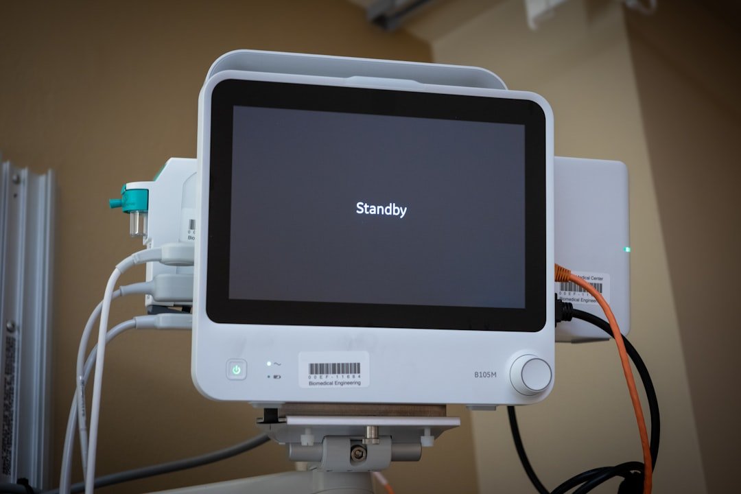 A medical device displays